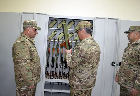 Zakir Hasanov attends opening of military unit after major overhaul