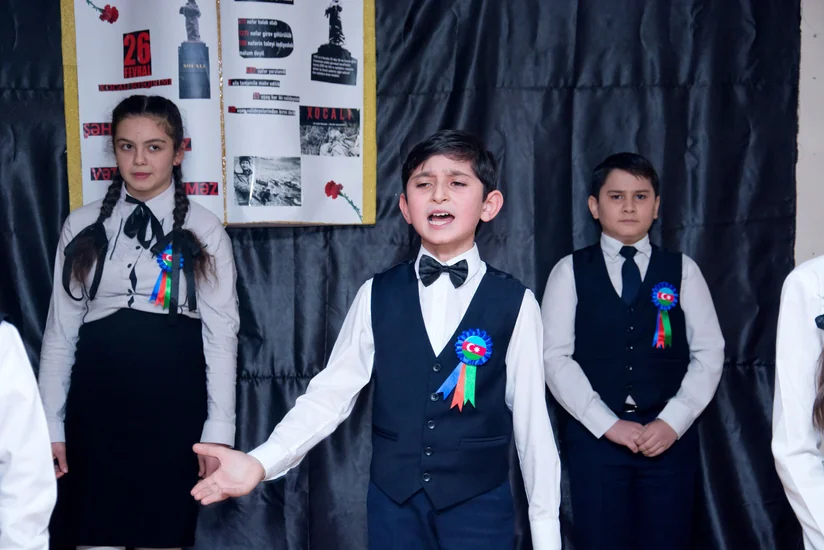 Bakı məktəblərində Xocalı faciəsinə həsr olunmuş silsilə tədbirlər keçirilib