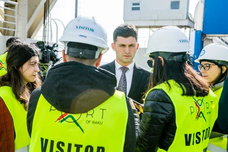 Bakı Limanında media nümayəndələri üçün növbəti sahəvi jurnalistika təlimi keçirilib