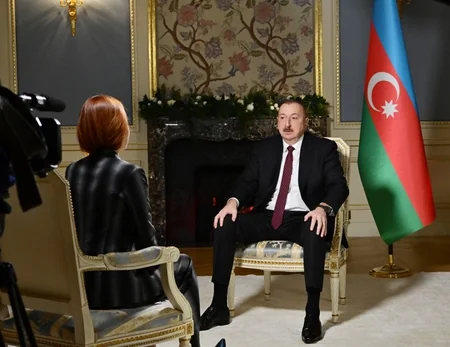 President Ilham Aliyev interviewed by Rossiya-24 TV channel