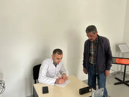 Жители Лачына прошли медобследование по раннему выявлению легочных заболеваний