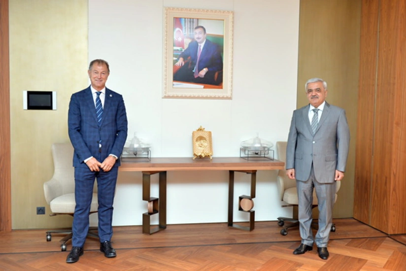 Rovnag Abdullayev meets with Gianni De Biasi