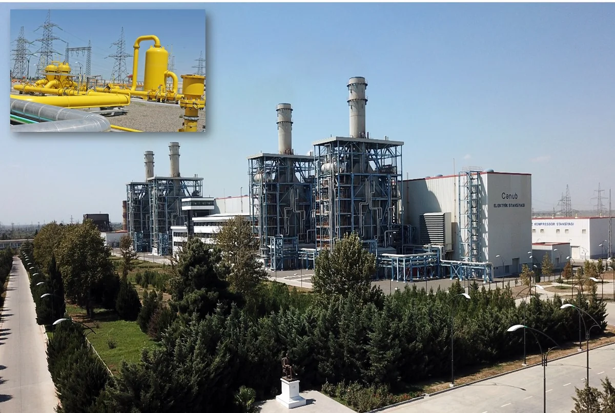 “Azərenerji” “Cənub” Elektrik Stansiyasına qaz kəməri çəkib