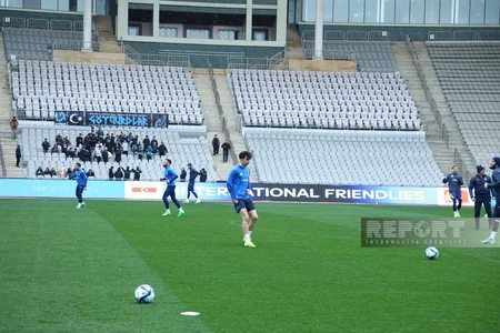 Azərbaycan millisinin Tofiq Bəhramov adına Respublika stadionunda açıq məşqi keçirilib