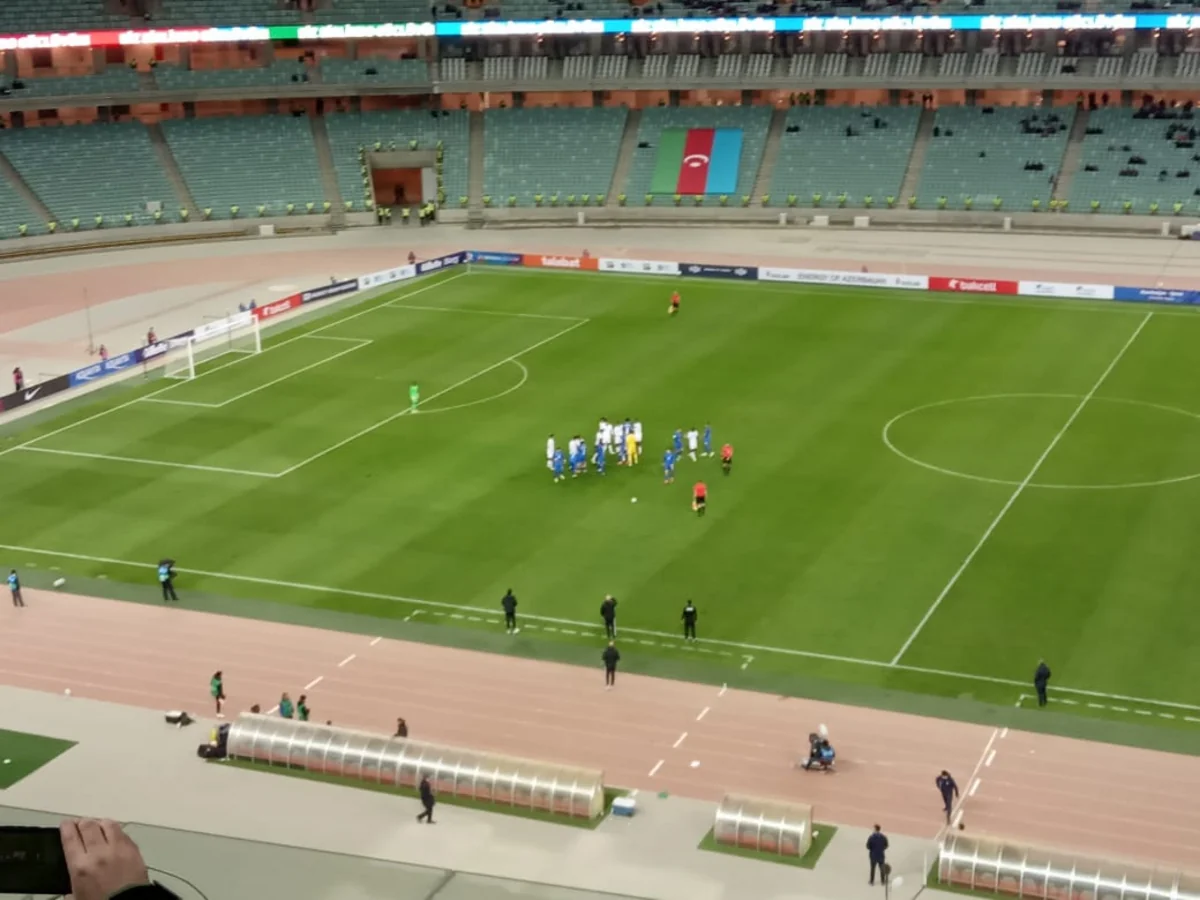 Azərbaycan - Qətər matçında futbolçular arasında insident baş verib