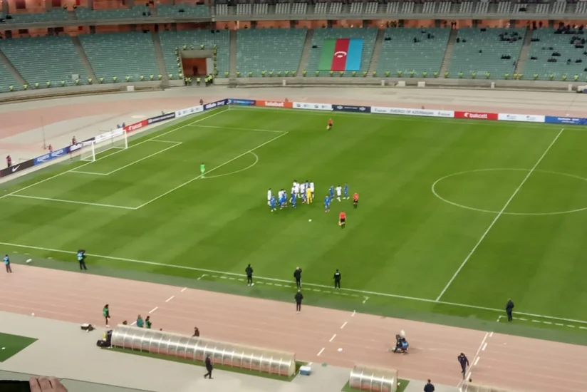 Azərbaycan - Qətər matçında futbolçular arasında insident baş verib