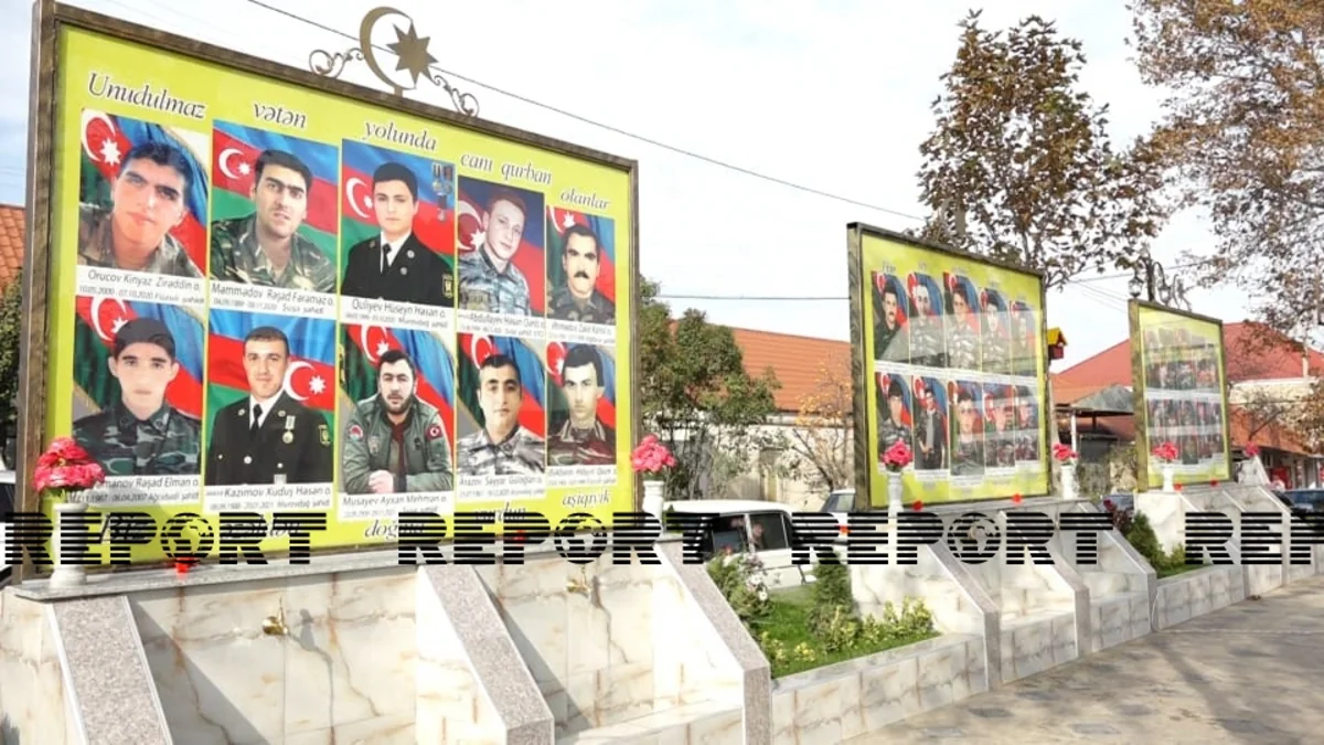 Gəncədə şəhidlərin xatirəsinə inşa edilən bulaq-kompleksinin açılışı olub