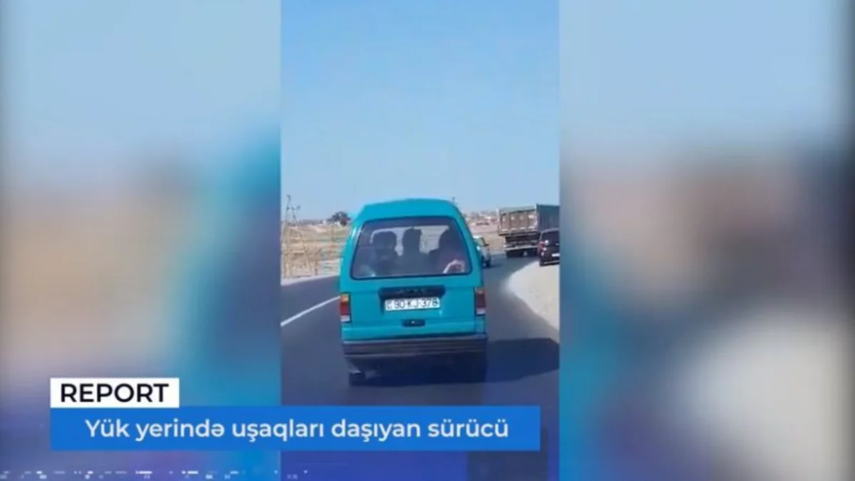 В Баку водитель перевозил пассажиров в багажнике - ВИДЕО
