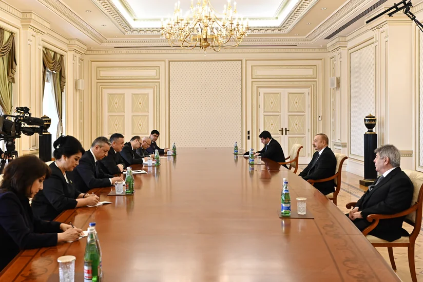 Президент Азербайджана принял председателя Законодательной палаты парламента Узбекистана