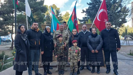 Xüsusi Təyinatlı Qüvvələrin şəhid zabitinin adına xatirə bulağının açılışı olub