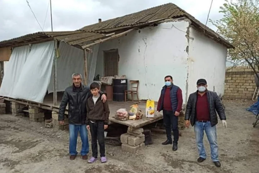 Zərdabda aztəminatlı ailələrə yardım edilib
