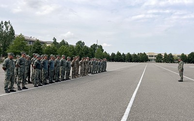 Hərbi qulluqçular arasında səmti müəyyənetmə yarışı keçirilib