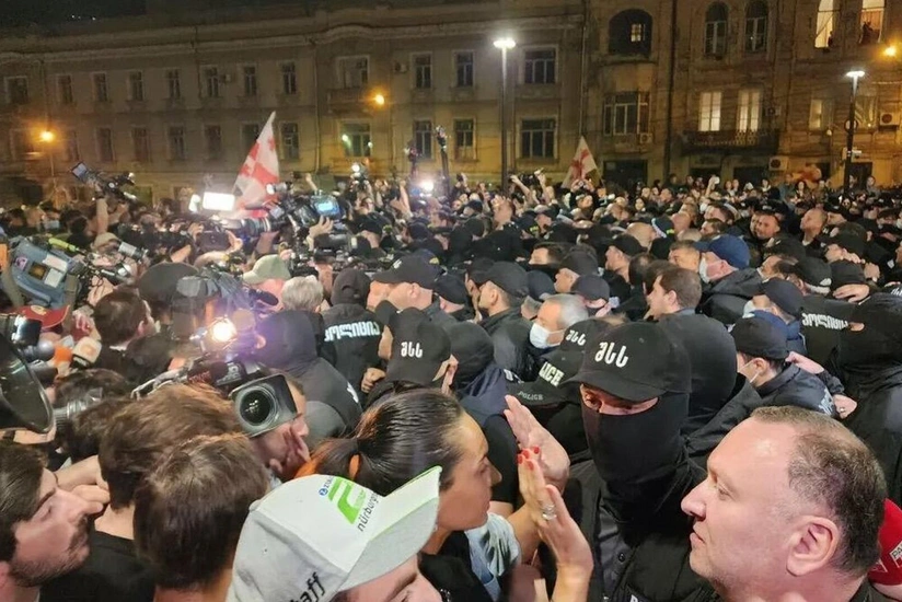 Over 60 people detained during protests in Tbilisi