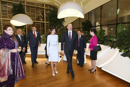 President Ilham Aliyev hosted official reception in honor of heads of state and government participating in Baku Summit