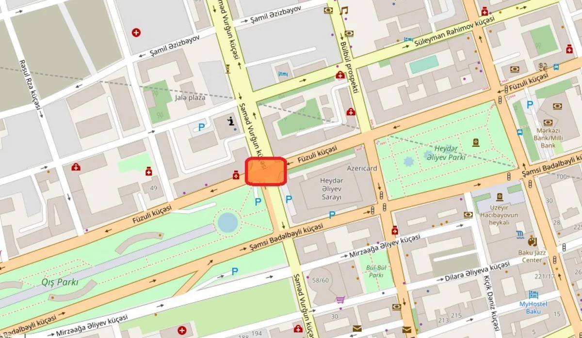 Bakının daha bir ərazisində sarı kəsişmə toru çəkiləcək