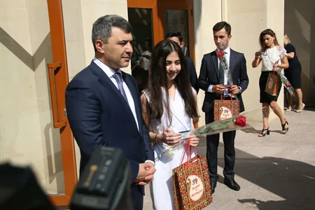 İnam Kərimov ADAU-da yeni dərs ilinin açılışında iştirak edib