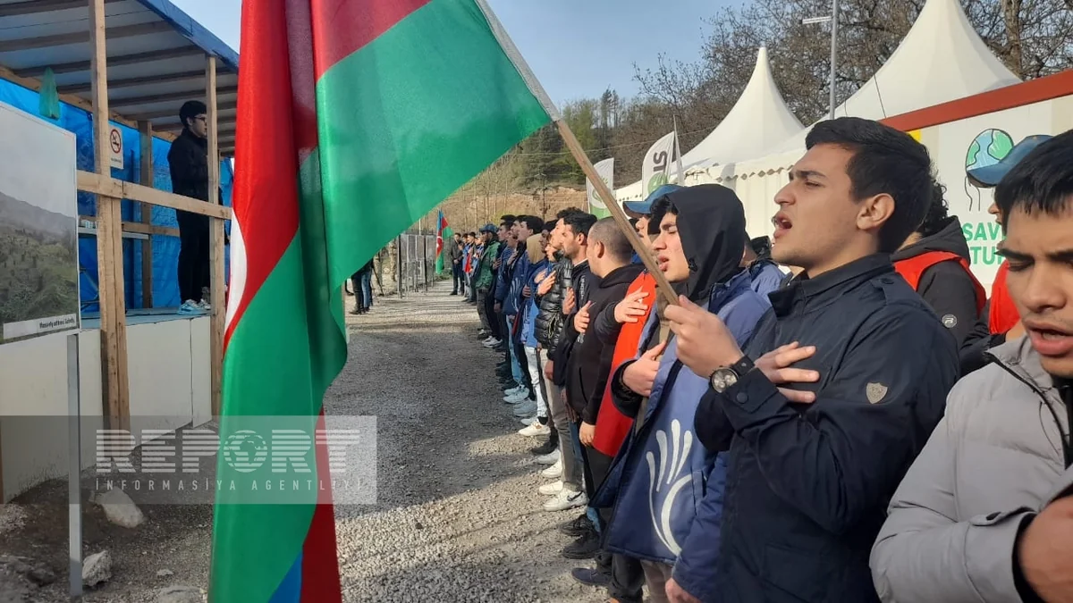 Eco-action on Khankandi-Lachin road: participants remain highly active on 134th day