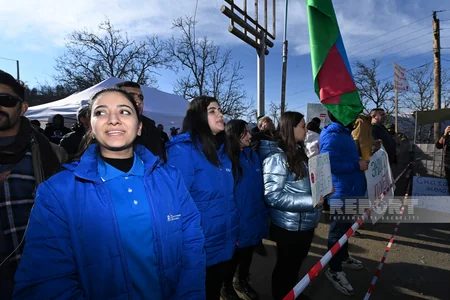 Protest on Shusha-Khankandi road going on for four days