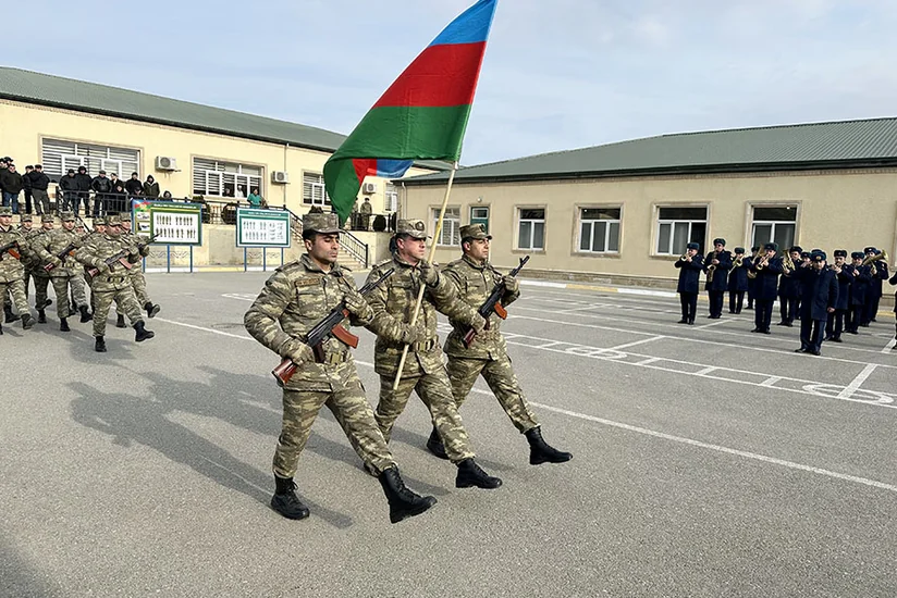 Azərbaycan Ordusunda andiçmə mərasimləri keçirilib
