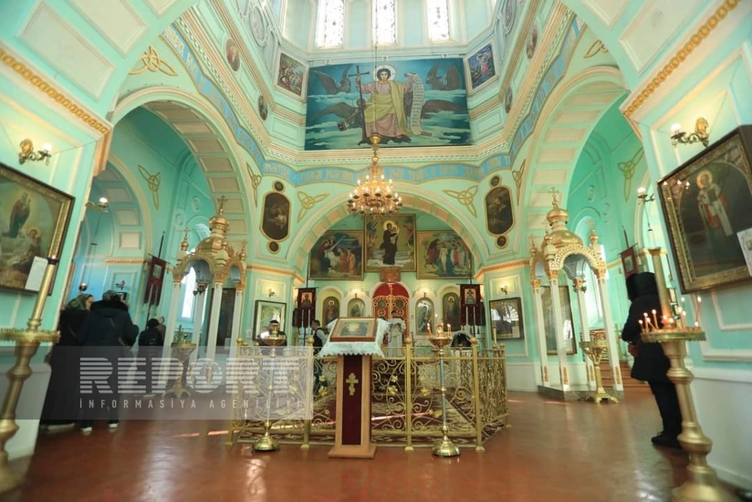 Gəncədə pravoslav xristianlar tərəfindən Milad bayramı qeyd olunub