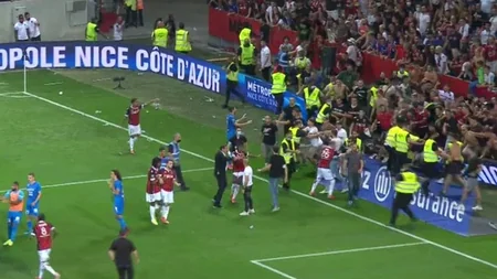 Чемпионат Франции: Матч Ницца - Марсель не завершен из-за драки