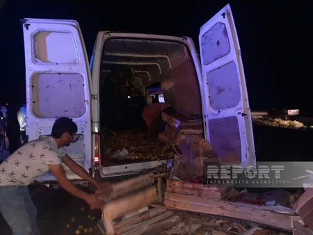 Kürdəmirdə furqon “KAMAZ”la toqquşub, ölənlər var