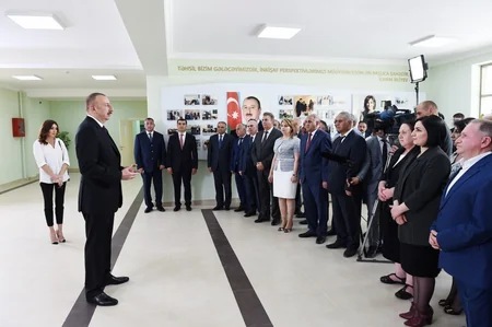 President Ilham Aliyev inaugurated Gobu Park residential complex for IDPs in Garadagh district