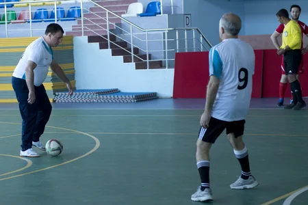 “ShamkirChess 2017” turnirinin iştirakçıları və təşkilatçılar arasında futbol turniri keçirilib