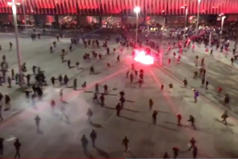 Atletik və Spartak azarkeşləri arasında iğtişaş zamanı bir polis ölüb, bir neçə nəfər yaralanıb - VİDEO