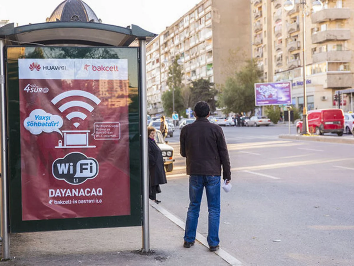 Bakıda pulsuz Wi-Fi xidməti təqdim edilən dayancaqların sayı artırılacaq