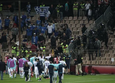 Bosniya və Herseqovina - Yunanıstan oyunundan sonra komandalar arasında dava düşüb - VİDEO
