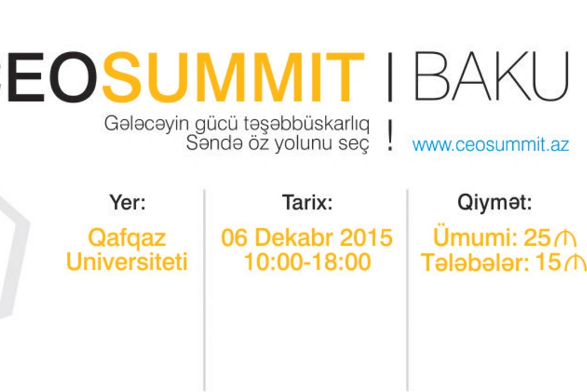 ​Bakıda şirkət rəhbərlərinin sammiti keçiriləcək