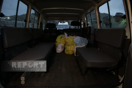 ICRC trucks pass through Lachin-Khankandi road 