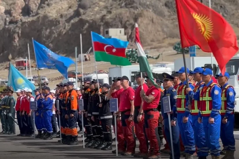 Azərbaycan xilasediciləri Qazaxıstanda beynəlxalq yarışda iştirak ediblər