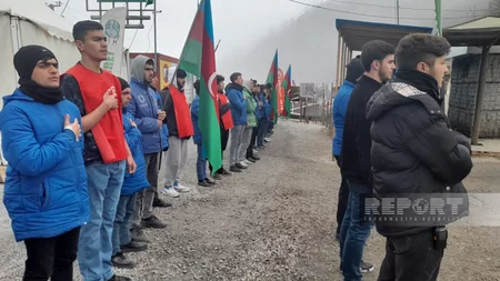 Xankəndi-Laçın yolu: Ekofəalların aksiyası 127 gündür yüksək fəallıqla davam edir