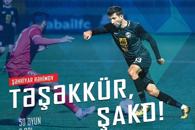 Səbail millimizin futbolçusu ilə vidalaşdı