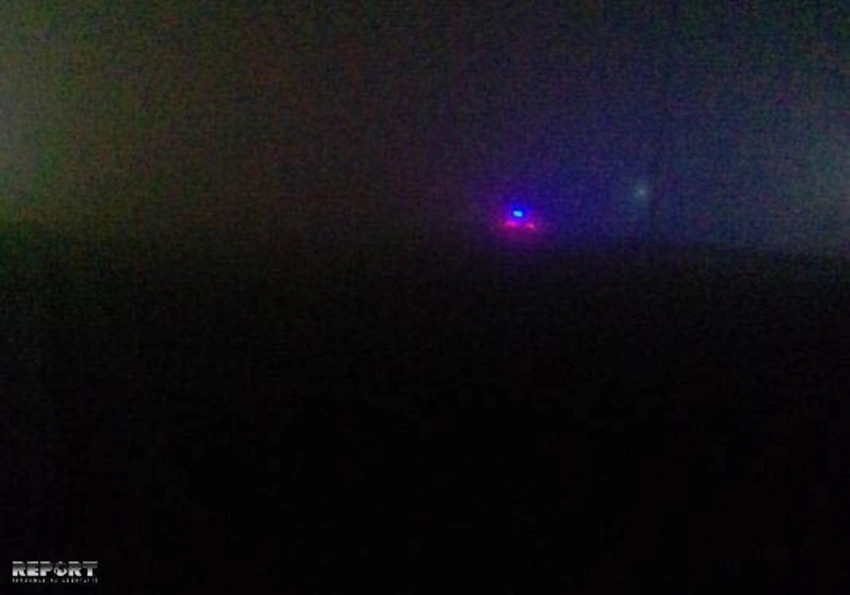 Bakı-Qazax yolunda qatı duman maşınların hərəkətində çətinlik yaradıb - FOTO