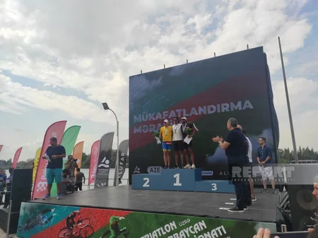 Triatlon üzrə Azərbaycan çempionatının mükafatlandırma mərasimi keçirilib