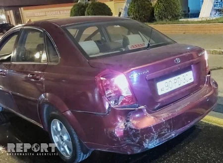 Paytaxtda sürət həddini aşan sürücü qəza törədib - FOTO