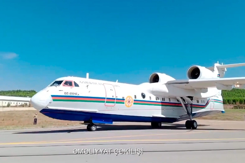 FHN-in amfibiya tipli təyyarəsi Türkiyədə yanğınsöndürmə əməliyyatını davam etdirir