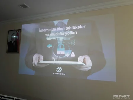 Cəlilabadda məktəblilərə internetdəki təhlükələrdən danışılıb - VİDEO