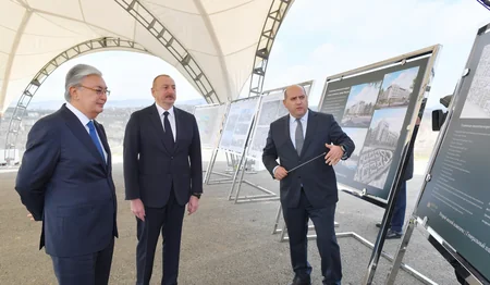 Qazaxıstan Prezidenti Füzuli şəhərinin Baş planı ilə tanış olub - YENİLƏNİB