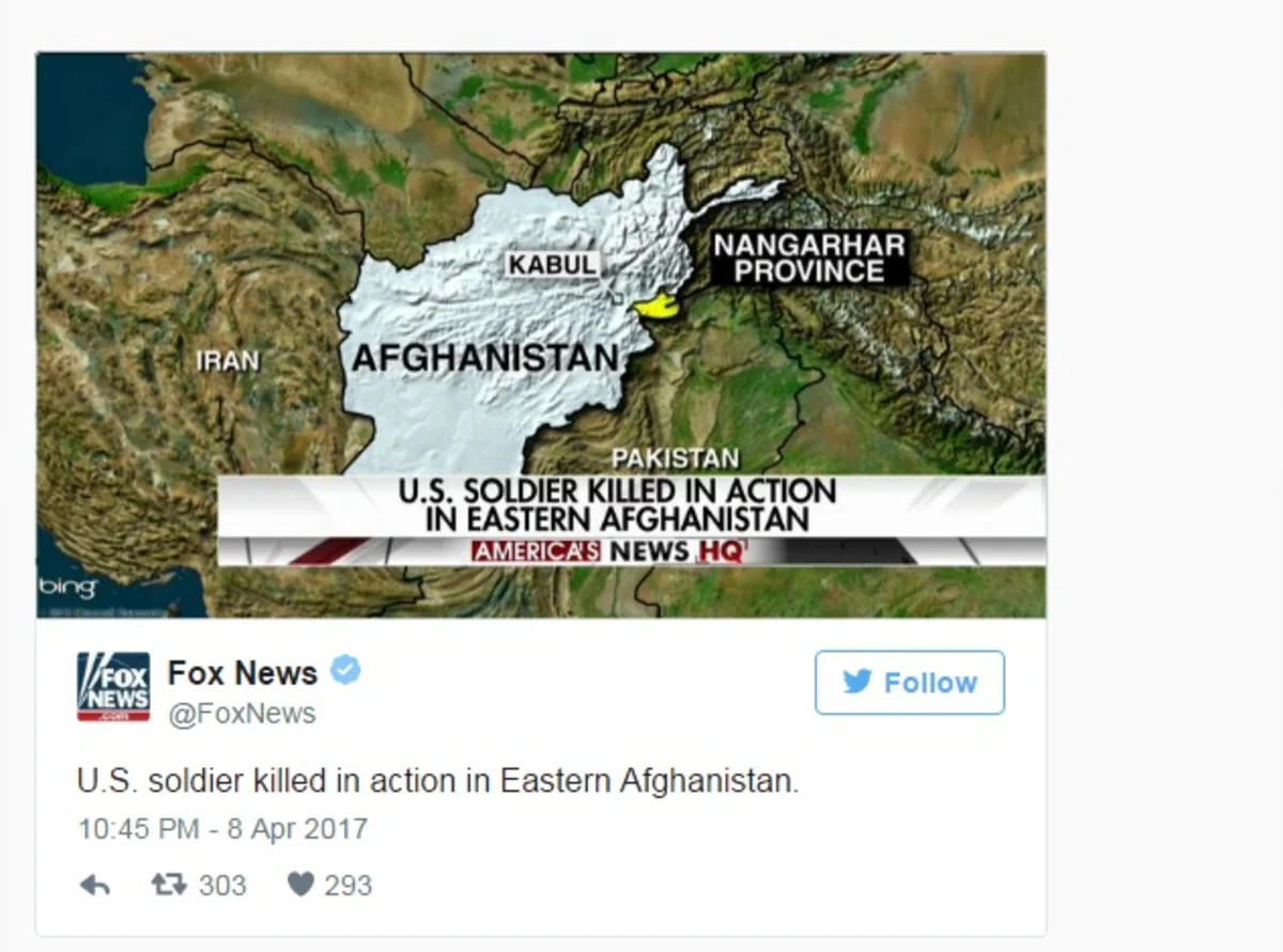 Əfqanıstanda əməliyyat zamanı ABŞ əsgəri həlak olub