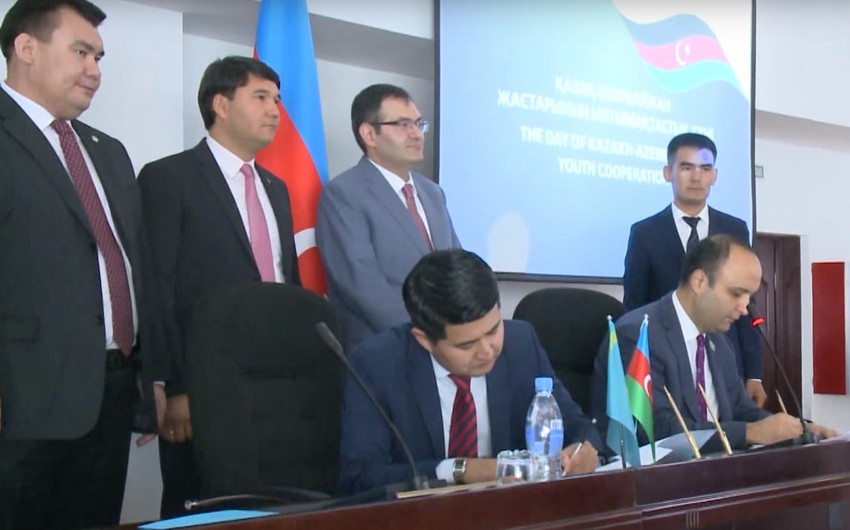 Azərbaycan və Qazaxıstanın gənclər təşkilatları memorandum imzalayıblar