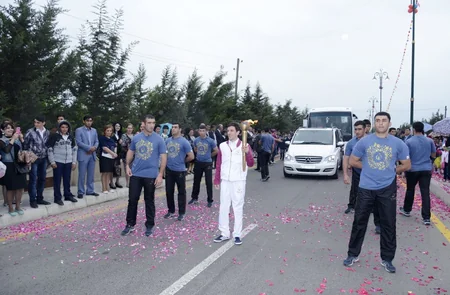 Birinci Avropa Oyunlarının məşəli Ağdama gətirilib