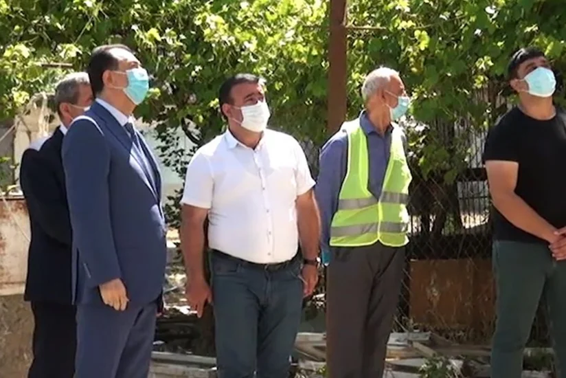 Qəzalı binalarda yaşayan sakinlərin müraciətinin nəticəsi - VİDEO