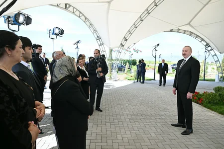 Prezident Ağdamın Kəngərli kəndinin birinci mərhələsinin açılışında iştirak edib - YENİLƏNİB