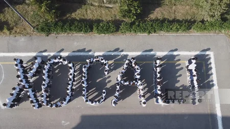 Kürdəmirdə Zəfər Günü münasibətilə fləş-mob keçirilib