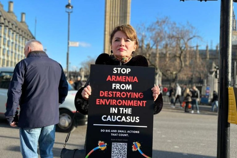Protest rally held in London against illegal mining by Armenia in Azerbaijan's territory