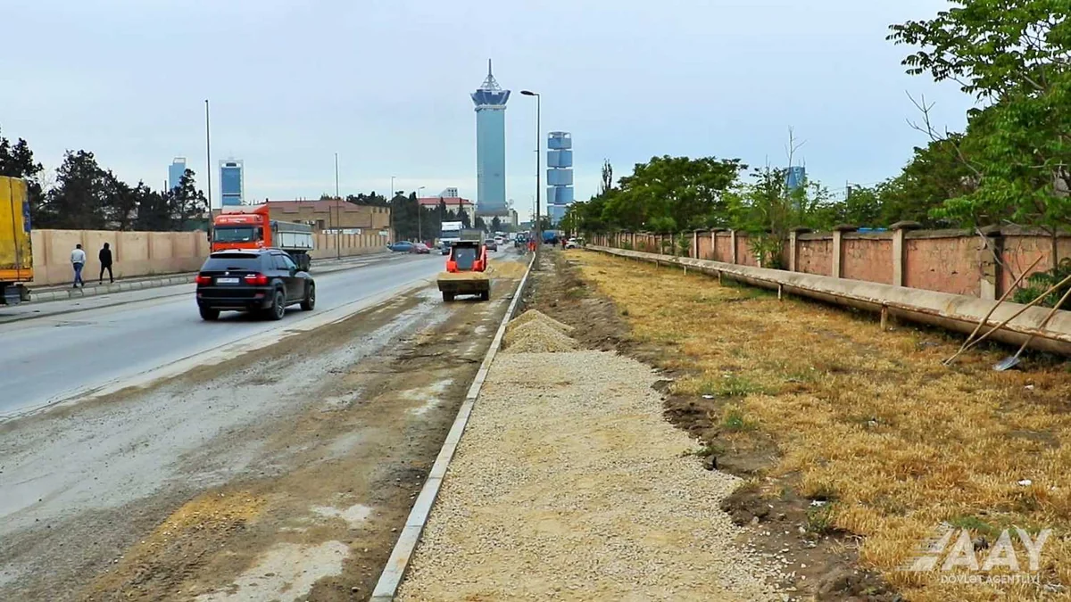 Bakıda iki böyük prospekti əlaqələndirən küçənin əsaslı təmiri başlayıb